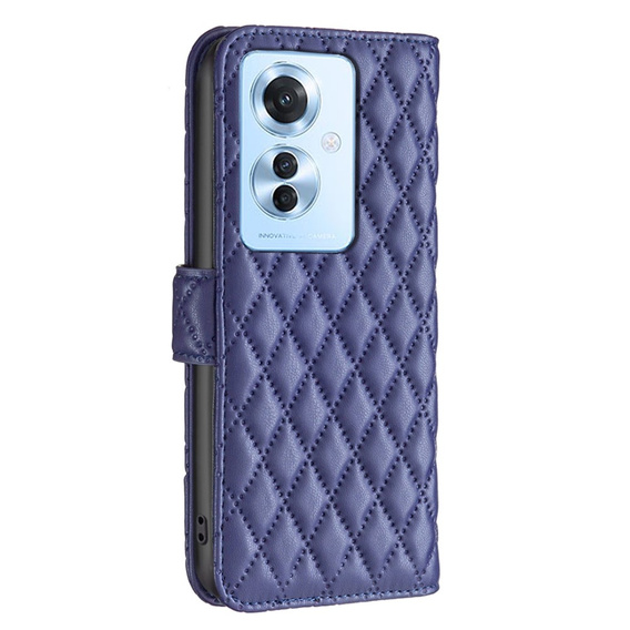 Etui z klapką do Oppo Reno 11F 5G, Wallet, BINFEN COLOR, niebieskie