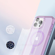 Etui do iPhone 16 Pro Max, Shockproof Hybrid, z folią na ekran, do MagSafe, fioletowe