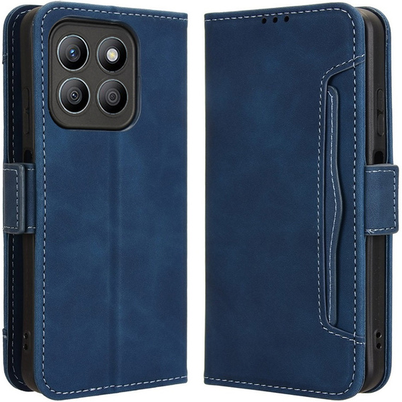 Etui z klapką do Motorola Moto G86 Power 5G, Card Slot, granatowe