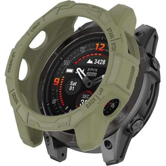 Etui Obudowa do Garmin Fenix 7X/7X Pro/Epix Pro Gen 2 51mm, Zielone