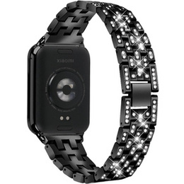 Bransoleta z Diamentami do Xiaomi Smart Band 8 Pro / Xiaomi Smart Band 9 Pro, Czarne