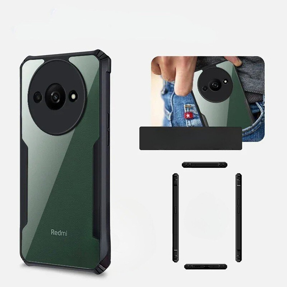 Etui do Xiaomi Redmi A3, AntiDrop Hybrid, czarne