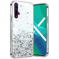 Etui do Huawei Nova 5T/Honor 20, Glittery, przezroczyste