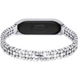 Bransoleta Rhinestone Decor do Xiaomi Mi Band 5 - Silver