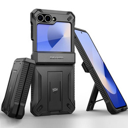 Etui pancerne do Samsung Galaxy Z Flip7 FE / Z Flip6, Dexnor, czarne