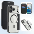 Etui z klapką do iPhone 17 Pro Max, RFID Wallet MagSafe z ochroną aparatu, czarne