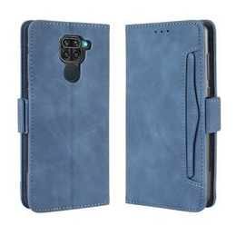 Etui z klapką do Xiaomi Redmi Note 9, Card Slot, niebieskie