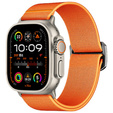 Pasek Nylonowy do Apple Watch 1/2/3/4/5/6/7/8/9/SE/Ultra/Ultra 2 42/44/45/49mm, Pomarańczowy