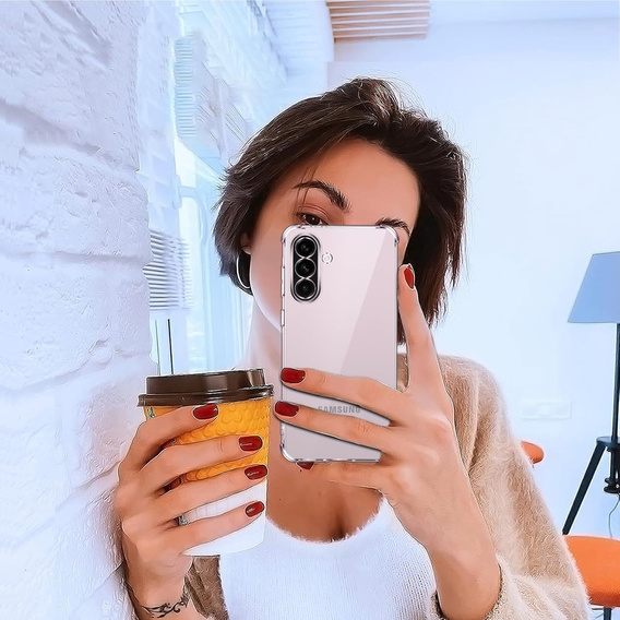 Etui do Samsung Galaxy A56 5G, Erbord Dropproof, przezroczyste + Szkło