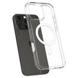 Etui ERBORD z MagSafe do iPhone 16 Pro, aktywny przycisk, przezroczyste + Szkło hartowane