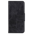 Skórzane Etui Wallet do Motorola Moto E20/E30/E40, Black