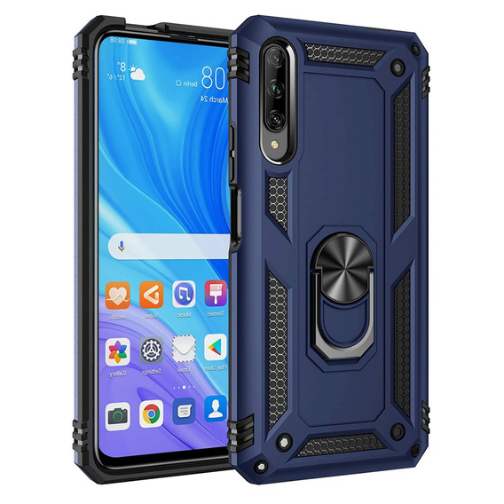 Etui pancerne do Huawei P Smart Pro, Nox Case Ring, niebieskie