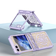 Etui do Samsung Galaxy Z Flip7 FE / Z Flip6, Mechanical Legend, fioletowe
