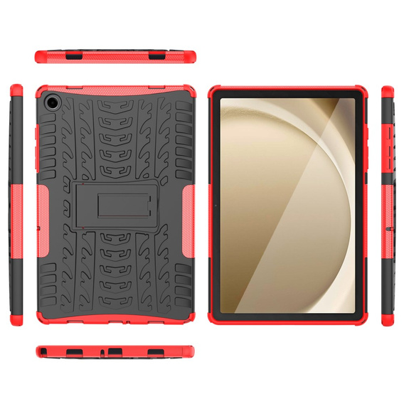 Etui do Samsung Galaxy Tab A9+, Tire Armor, czerwone