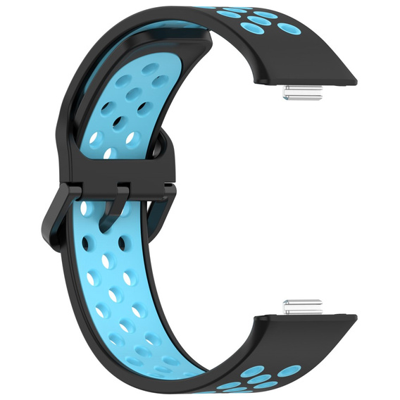 Pasek Silikonowy do Huawei Watch Fit 4 / 4 Pro / 3, Czarny / Niebieski