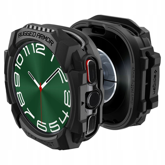 Etui Spigen do Samsung Galaxy Watch Ultra 47mm (2025 / 2024), Rugged Armor , Czarny