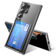 Przezroczyste etui do Samsung Galaxy S25 Ultra, z kieszonką na kartę