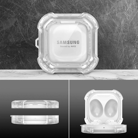 Etui Dexnor na Słuchawki Samsung Galaxy Buds 2 / 2 Pro / Pro / Live, Przezroczyste