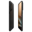 Etui Spigen do Samsung Galaxy S25 Edge, Liquid Air, czarne + Szkło Hartowane 9H