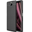 Czarne Etui Football Grain TPU Case do Sony Xperia 10 Plus