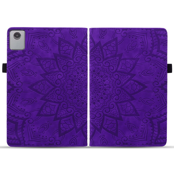 Etui z klapką do Lenovo Tab M11, flower, fioletowe