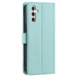 Etui z klapką do Samsung Galaxy A36 5G, Rhombus Crossbody Leather, zielone