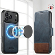 Etui z klapką 2w1 SUTENI do iPhone 17 Pro Max, do MagSafe, niebieskie