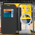 Etui z klapką do iPhone 14, RFID Wallet MagSafe z ochroną aparatu, czarne