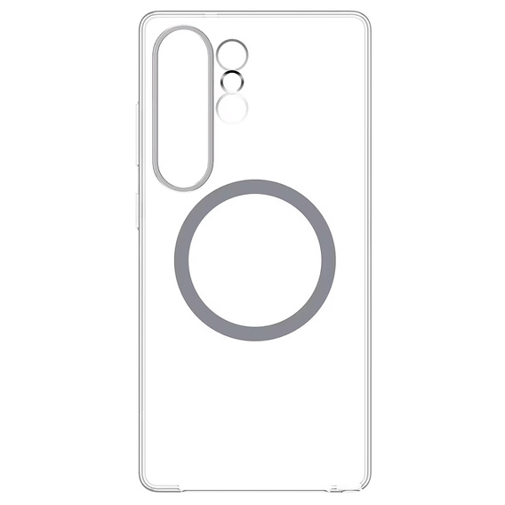 Oryginalne Etui do Samsung Galaxy S25+ Plus, Clear Magnet Cover, przezroczyste