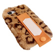 Etui do iPhone 16e, Fluffy Case, z paskiem, pomarańczowe