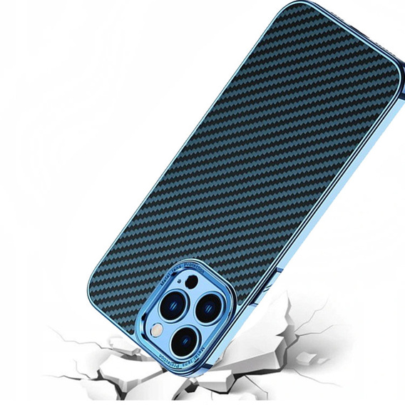 Etui Slim Carbon do iPhone 14 Pro, Blue