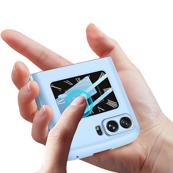 Etui silikonowe do Motorola Razr 2022 5G, PC Case, baby blue, niebieskie