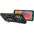 Zestaw Etui pancerne do Samsung Galaxy M33 5G, CamShield Slide, czarne + szkło