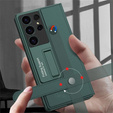 Etui z klapką do Samsung Galaxy S25 Ultra, GKK Card Slot Wallet, zielone