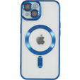 Etui do iPhone 14, Electro MagSafe, niebieskie + Szkło na ekran
