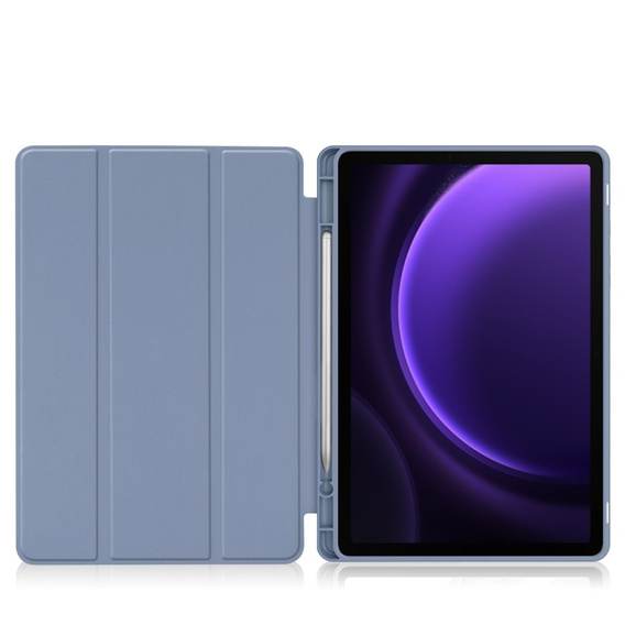 Etui do Samsung Galaxy Tab S10 Lite / S10 FE / S9 FE, Smartcase z miejscem na rysik, fioletowe