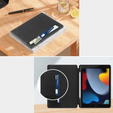 Etui do iPad 10.2" 2021/2020/2019 (9/8/7 gen.), Business Card and Pen Slot, czarne