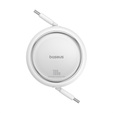 Baseus Free2Draw Mini – zwijany kabel USB‑C 100 W, 1m - biały