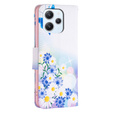 Etui z klapką do Xiaomi Redmi 12 4G, Wallet, Butterfly & Flowers białe