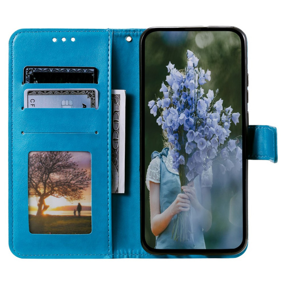 Etui z klapką do Realme 12 Pro 5G / 12 Pro+ 5G, Mandala, niebieskie