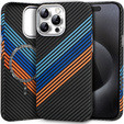 Etui do iPhone 15 Pro Max, Carbon Fiber MagSafe, granatowe