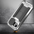 Etui pancerne do iPhone 16E, R-JUST, srebrne