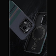 Etui BENKS Kevlar do iPhone 15 Pro, Magnetic Armor Pro Aurora 600D B061, do MagSafe, zielone