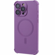 Etui silikonowe do iPhone 15 Pro Max, Magnetic, do MagSafe, fioletowe