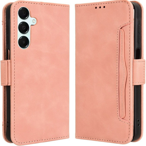 Etui z klapką do Samsung Galaxy A16 / A16 5G, Card Slot, różowe