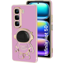 Etui do Infinix Hot 50 4G, Astronaut, fioletowe