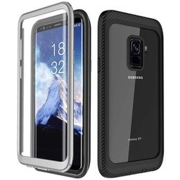 Etui do Samsung Galaxy S9, Shockproof, z folią, czarne / szare