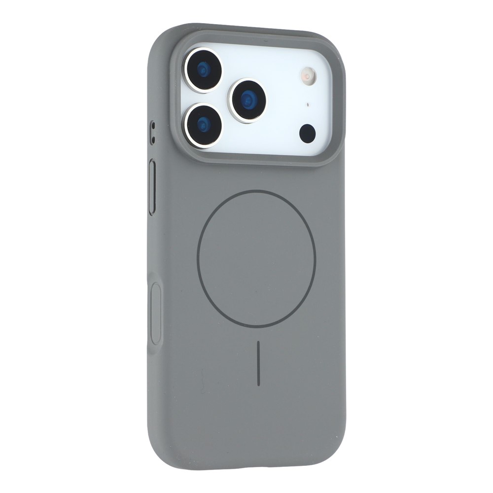 Etui silikonowe do iPhone 17 Pro Max - kompatybilne z MagSafe, antywstrząsowe, szare