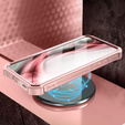 Etui pancerne do Samsung Galaxy S21 FE, Dexnor Full Body, różowe rose gold
