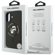 Etui Karl Lagerfeld do iPhone 17, Silicone Body Ring, czarne